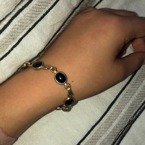 Gold and black stone